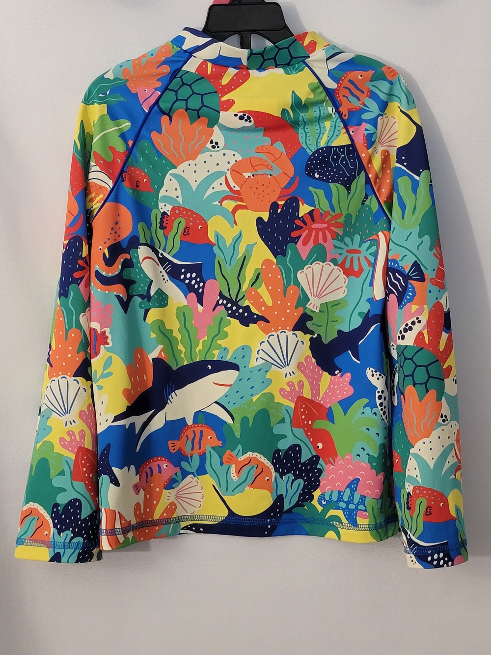 Boden Kids Ocean Life Rashguard Swim Top Size 8-9Y - Picture 4 of 5